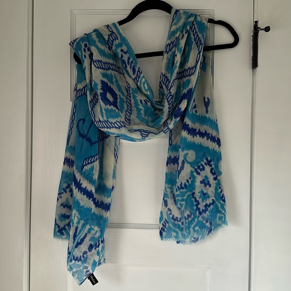 Summer Weight Ikat Scarf